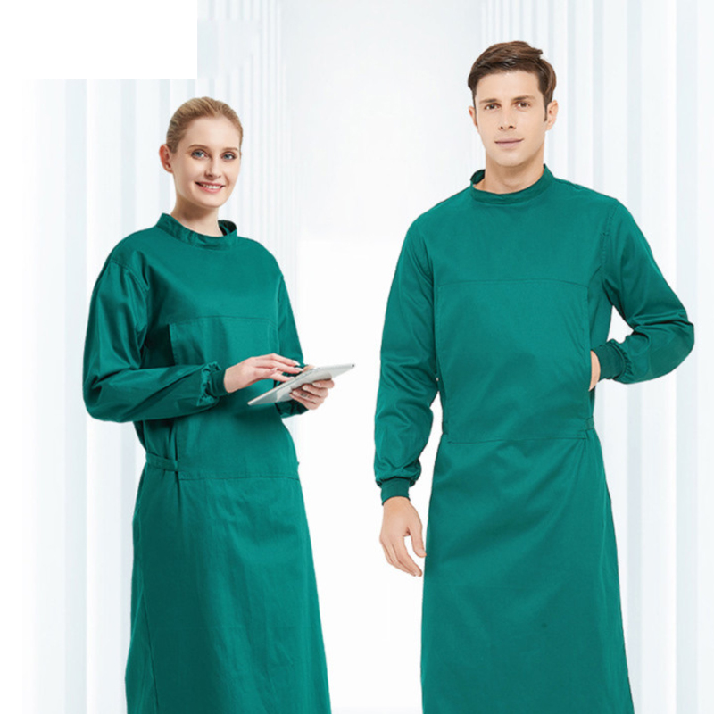 Medical Lab Gown - 수술실 작업용 코튼 수술 가운, 남성