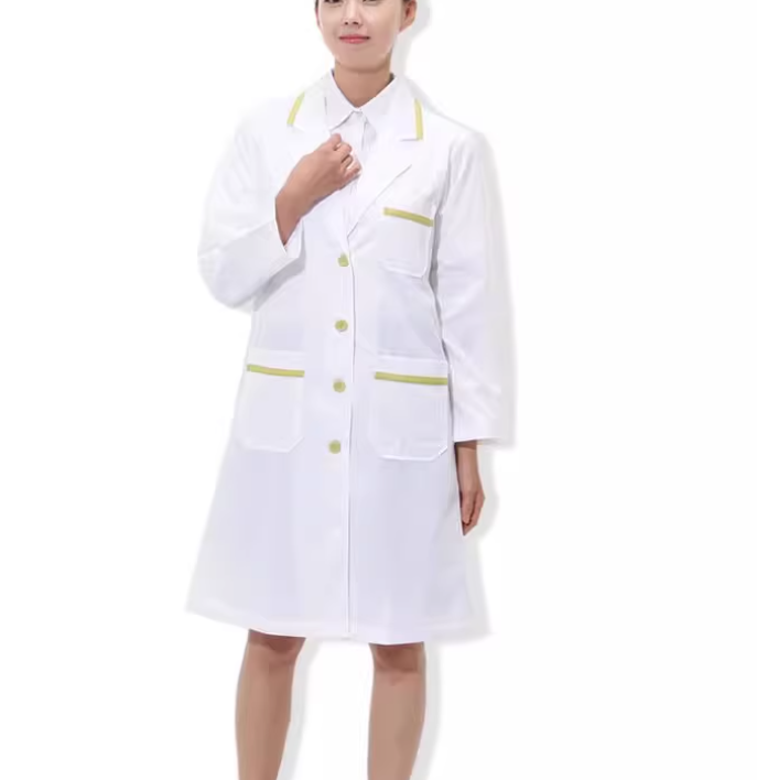 Medical Lab Gown - 의사 유니폼 흰색 가운 남자 여자