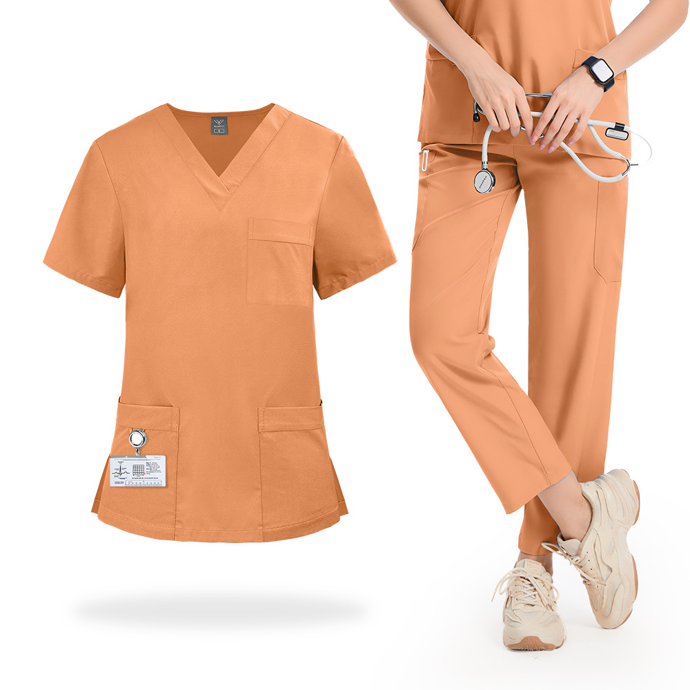 Medical Lab Gown - 얇은 반팔 수술실 작업복 의사 손세척복