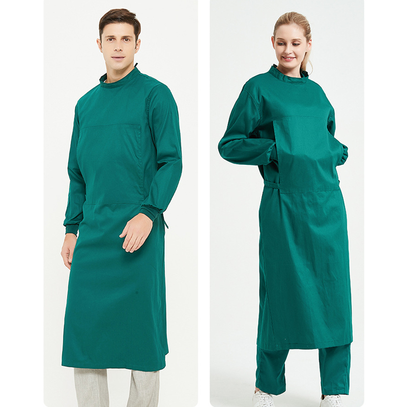 수술실 작업용 코튼 수술 가운, 남성 외과 의사, 하프 - Medical Lab Gown 리뷰 및 가격