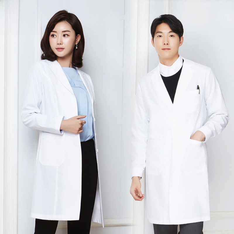 봄 여름 한국 스타일 의료 미용 성형수술 롱코트 치과  - Medical Lab Years 리뷰 및 가격
