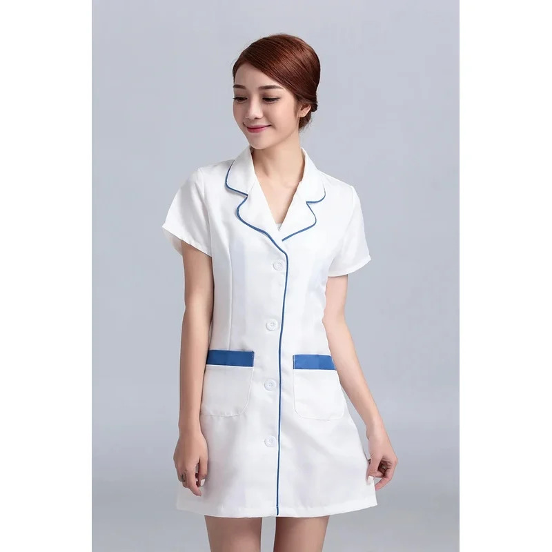 여성 병원 간호복 작업복 가운 의상 정장 흰색 실험실  - Medical Lab Gown 리뷰 및 가격