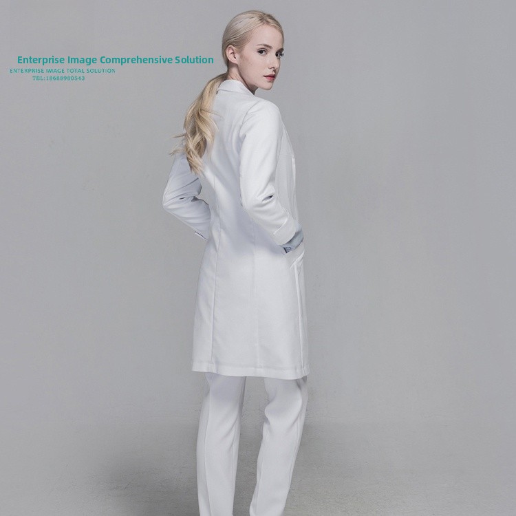한국 스타일 고급 의료 작업복 롱 코트 흰색 실험복 치 - Medical Lab Years 리뷰 및 가격